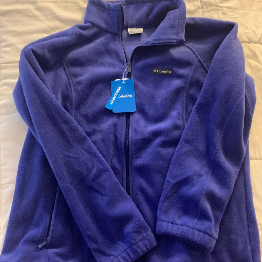 Columbia women’s zip up size 1x purple bluish color